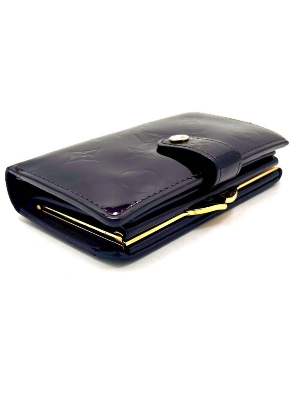 Louis Vuitton Vernis Portefeuille Viennois Amarante Kiss Lock Wallet - Picture 8 of 15